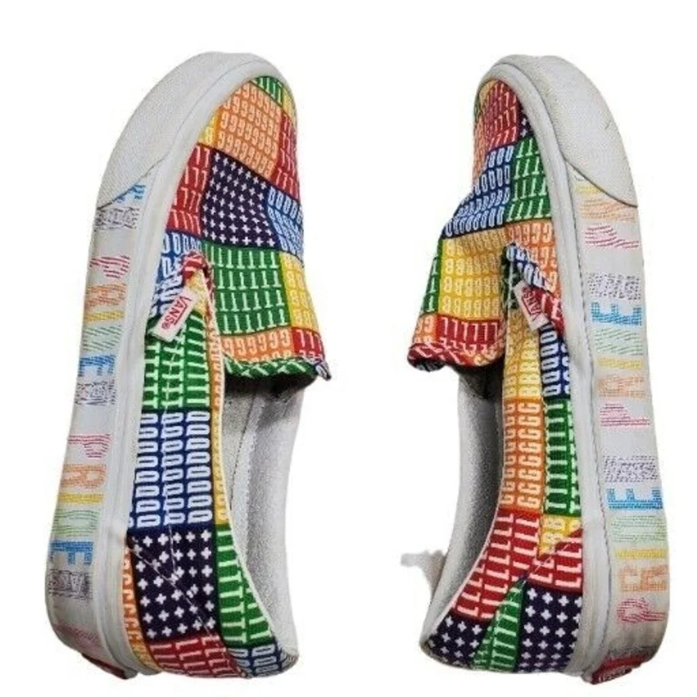 Vans‎ Classic Slip On Pride LGBTQ+ Rainbow Mens Shoes Size 5 Womens Size 6.5